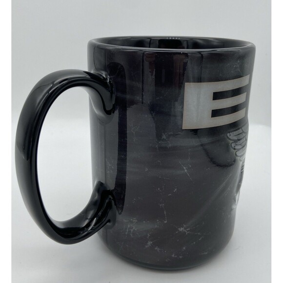 New Elvis Presley Coffee Mug Raised Motorcycle Wings The King 2016 Black Handle - Picture 6 of 16